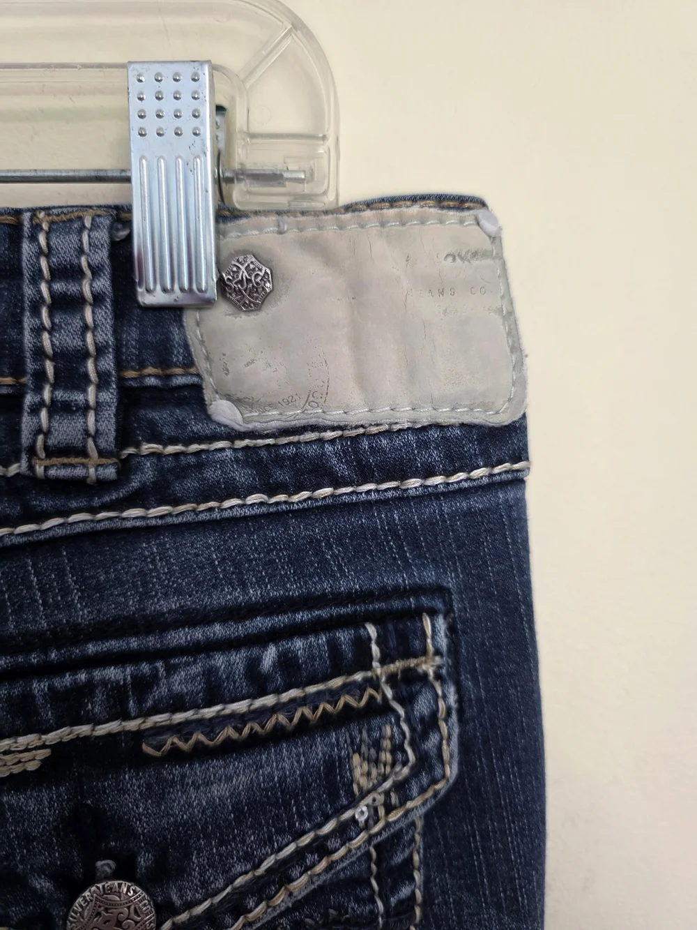 Silver Jeans Aiko Slim Bootcut Jeans with Contrast Stitching